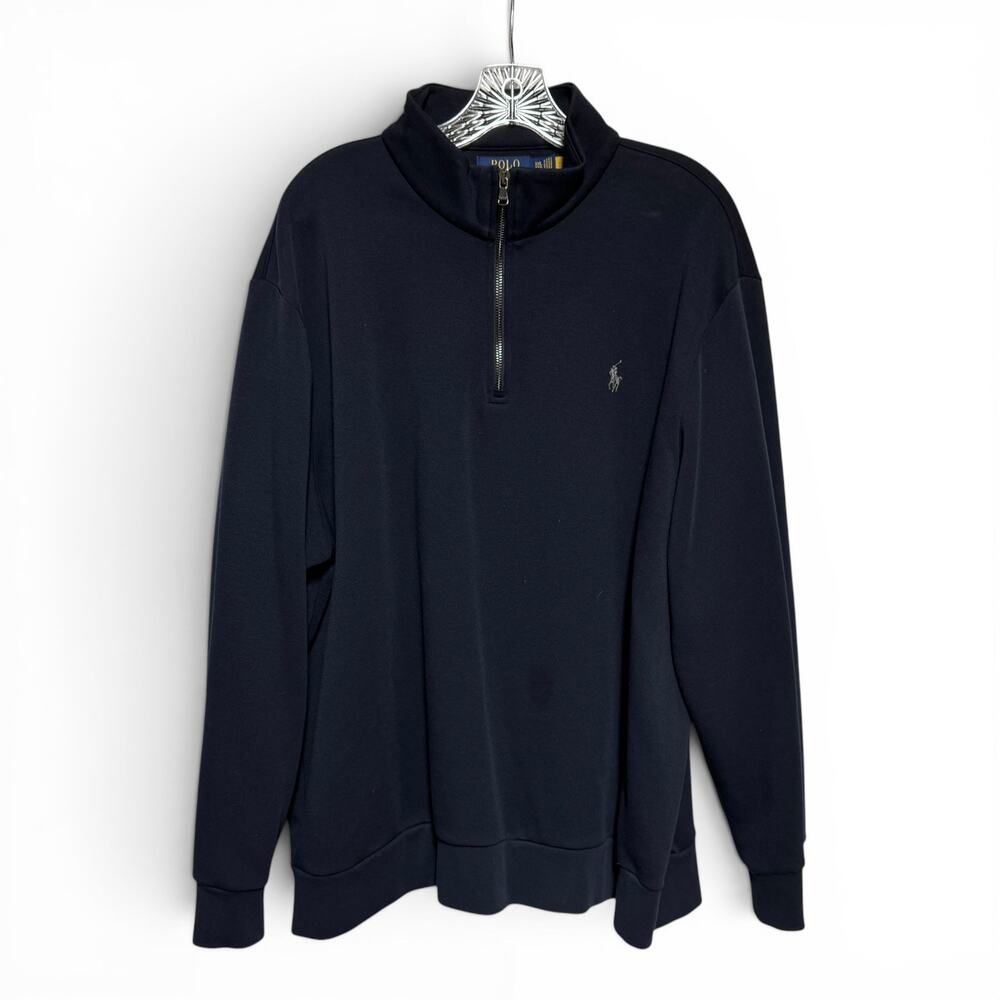 Polo Ralph Lauren Quarter Zip Pullover Blue XXL